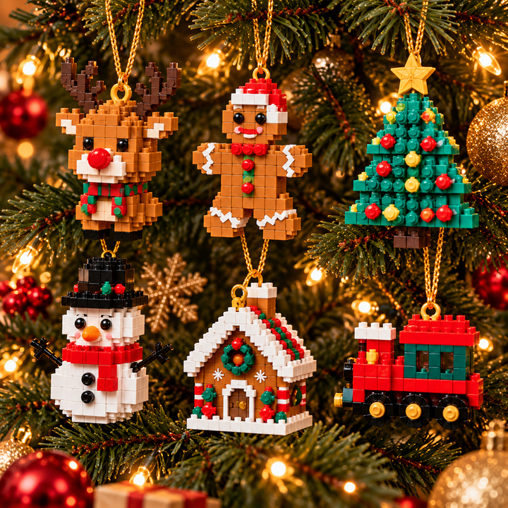 Kerst adventskalender | 24 kerstfiguren van bouwsteentjes