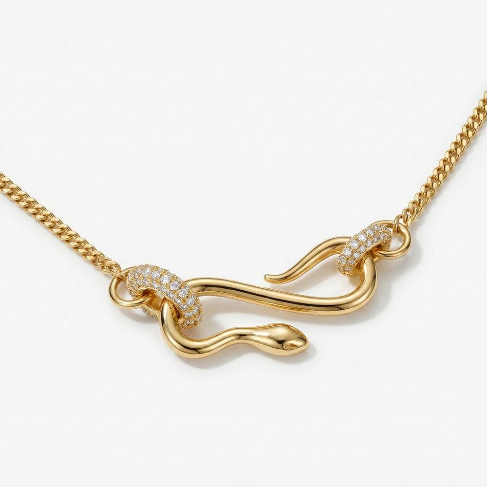 Ketting dames | Elegante ketting met zircon sluiting