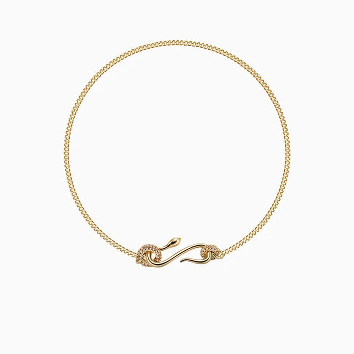 Ketting dames | Elegante ketting met zircon sluiting