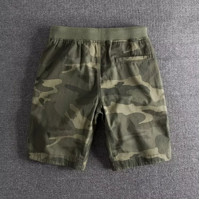 Korte broek heren | Camouflage cargo shorts met zakken