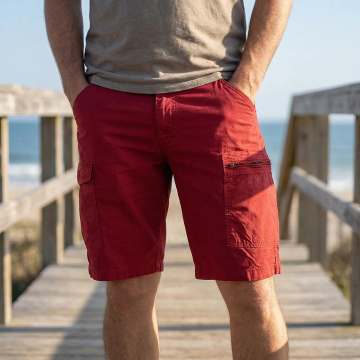 Korte broek heren | Cargo shorts met meerdere zakken
