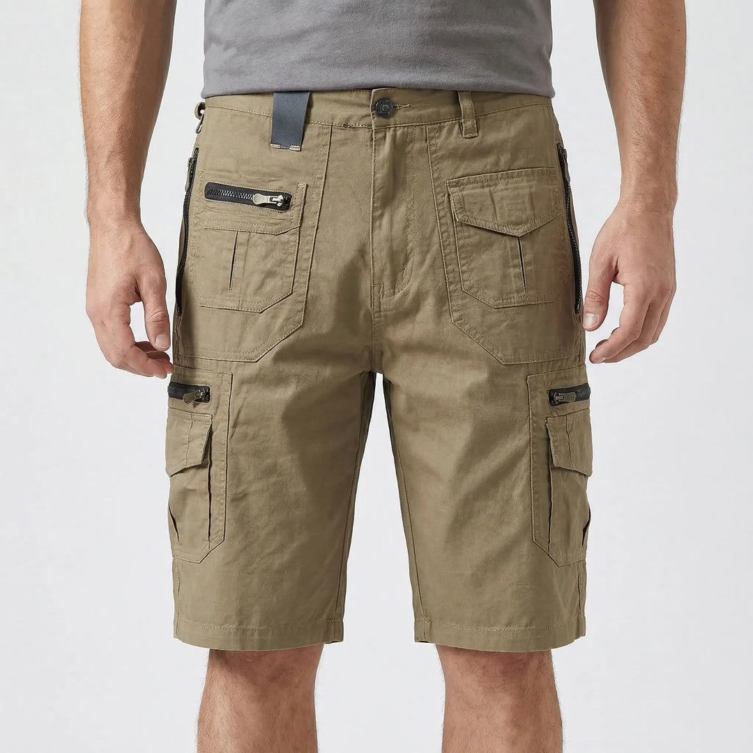 Korte broek heren | Cargo shorts met ritszakken
