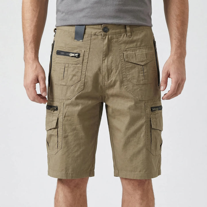 Korte broek heren | Cargo shorts met ritszakken