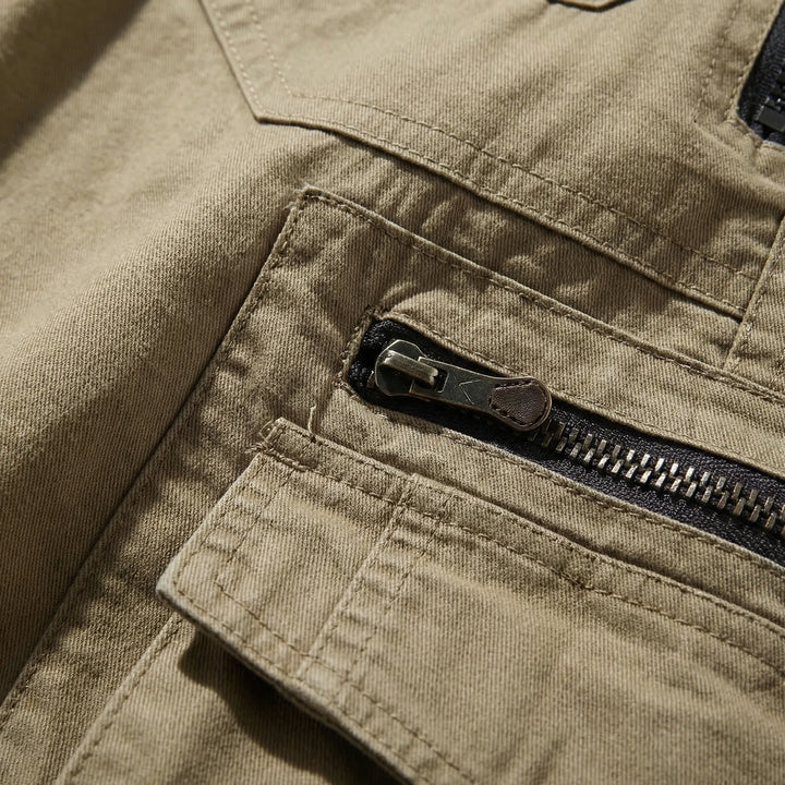 Korte broek heren | Cargo shorts met ritszakken