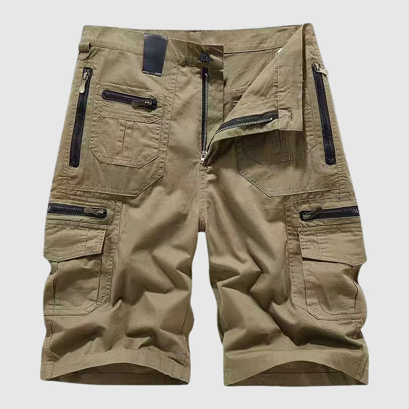 Korte broek heren | Cargo shorts met ritszakken