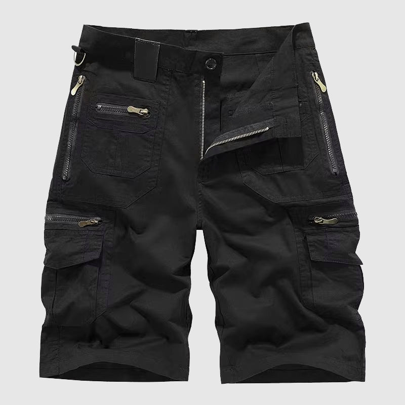 Korte broek heren | Cargo shorts met ritszakken