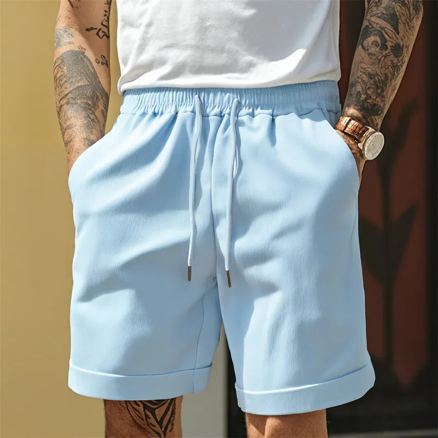 Korte broek heren | Casual shorts met trekkoord