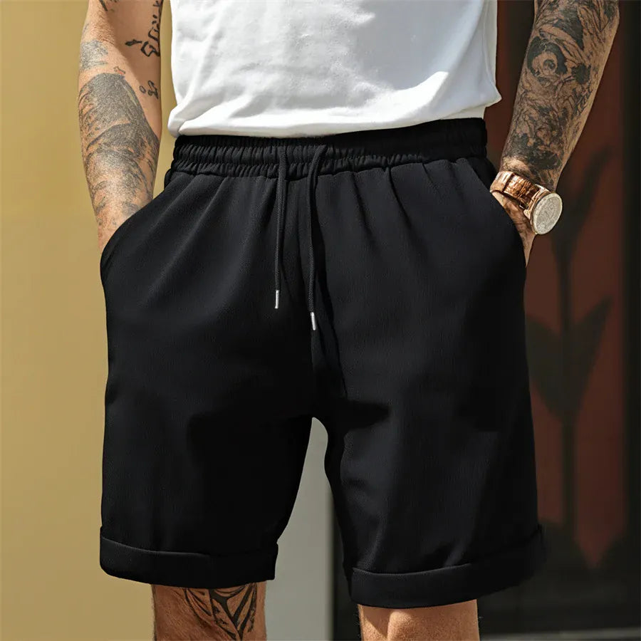 Korte broek heren | Casual shorts met trekkoord