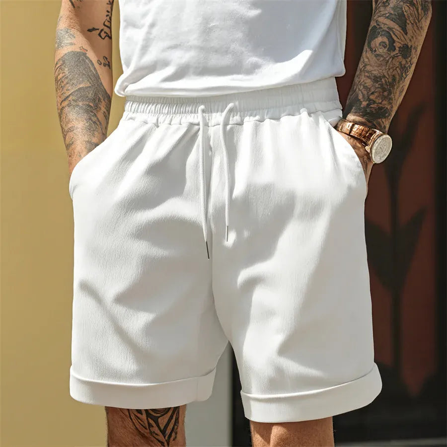 Korte broek heren | Casual shorts met trekkoord