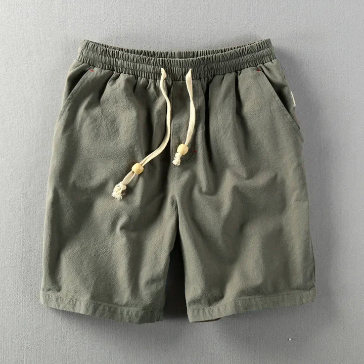 Korte broek heren | Katoen met elastische taille