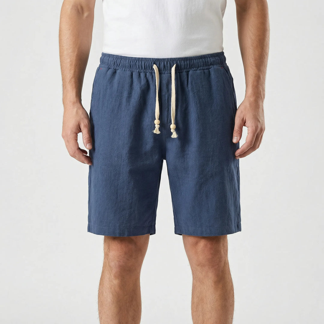 Korte broek heren | Katoen met elastische taille