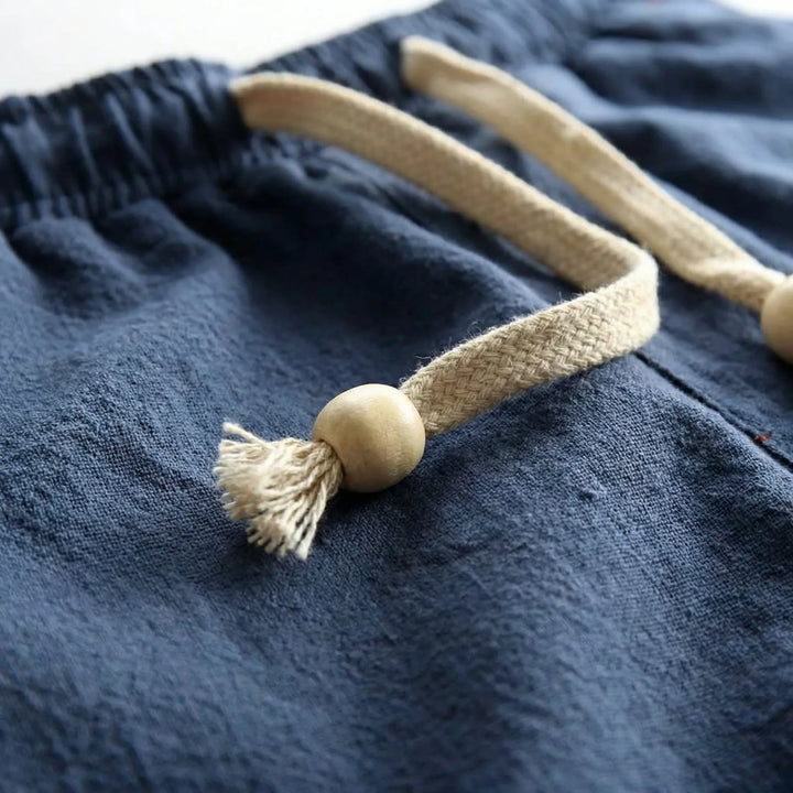 Korte broek heren | Katoen met elastische taille