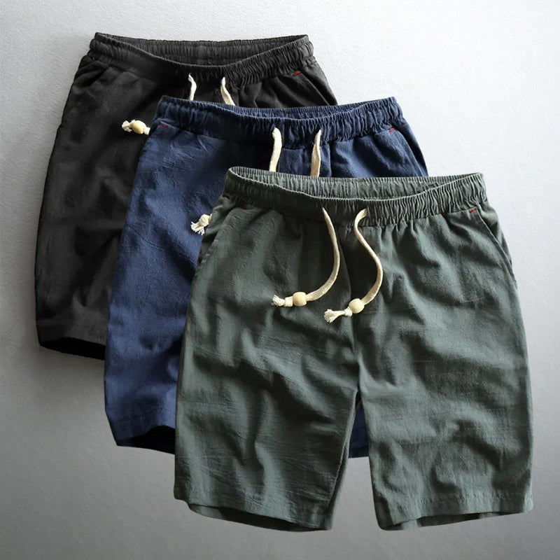 Korte broek heren | Katoen met elastische taille