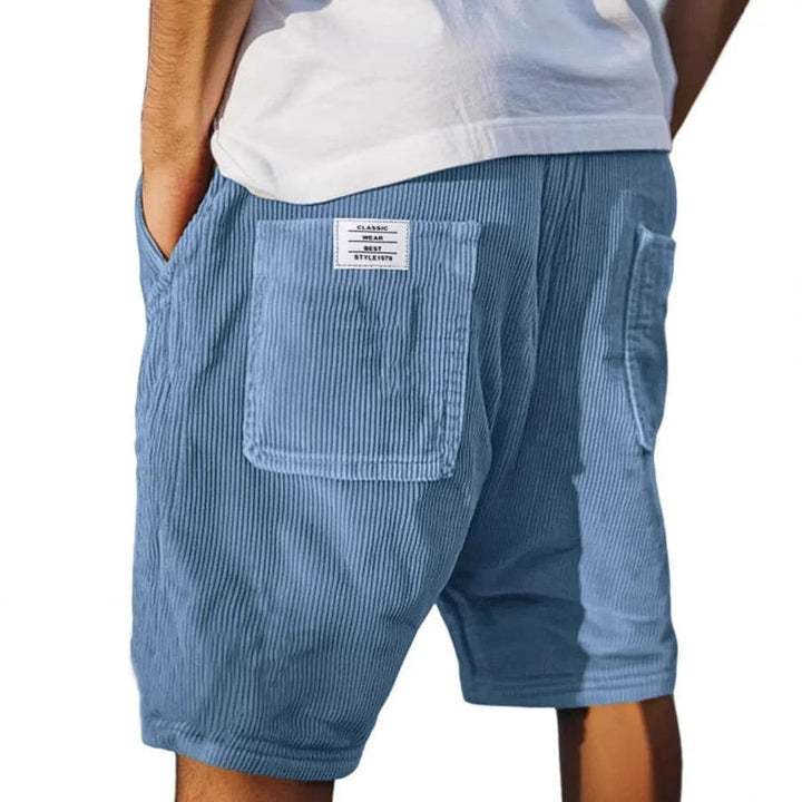 Korte broek heren | Luxe corduroy zomershort