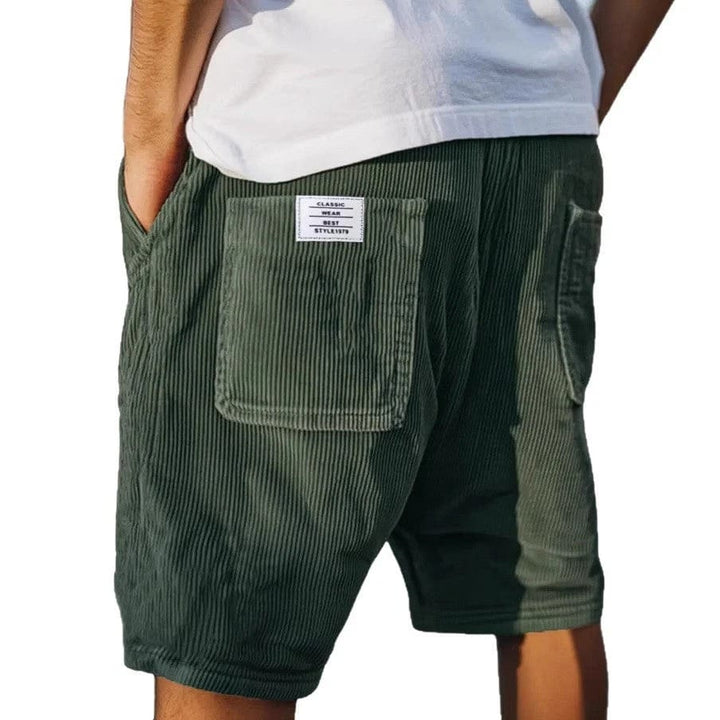 Korte broek heren | Luxe corduroy zomershort