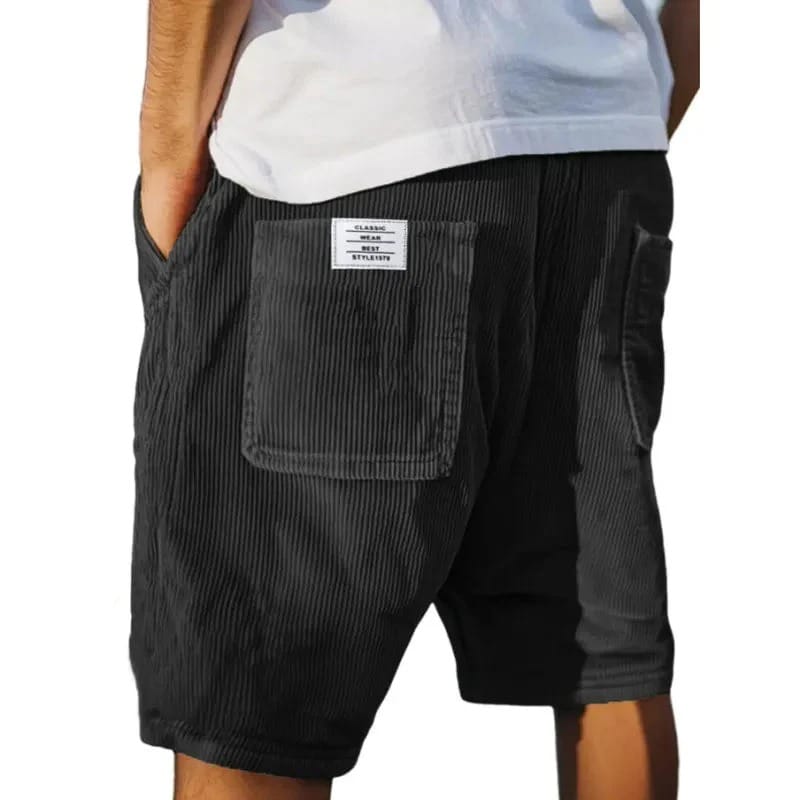 Korte broek heren | Luxe corduroy zomershort