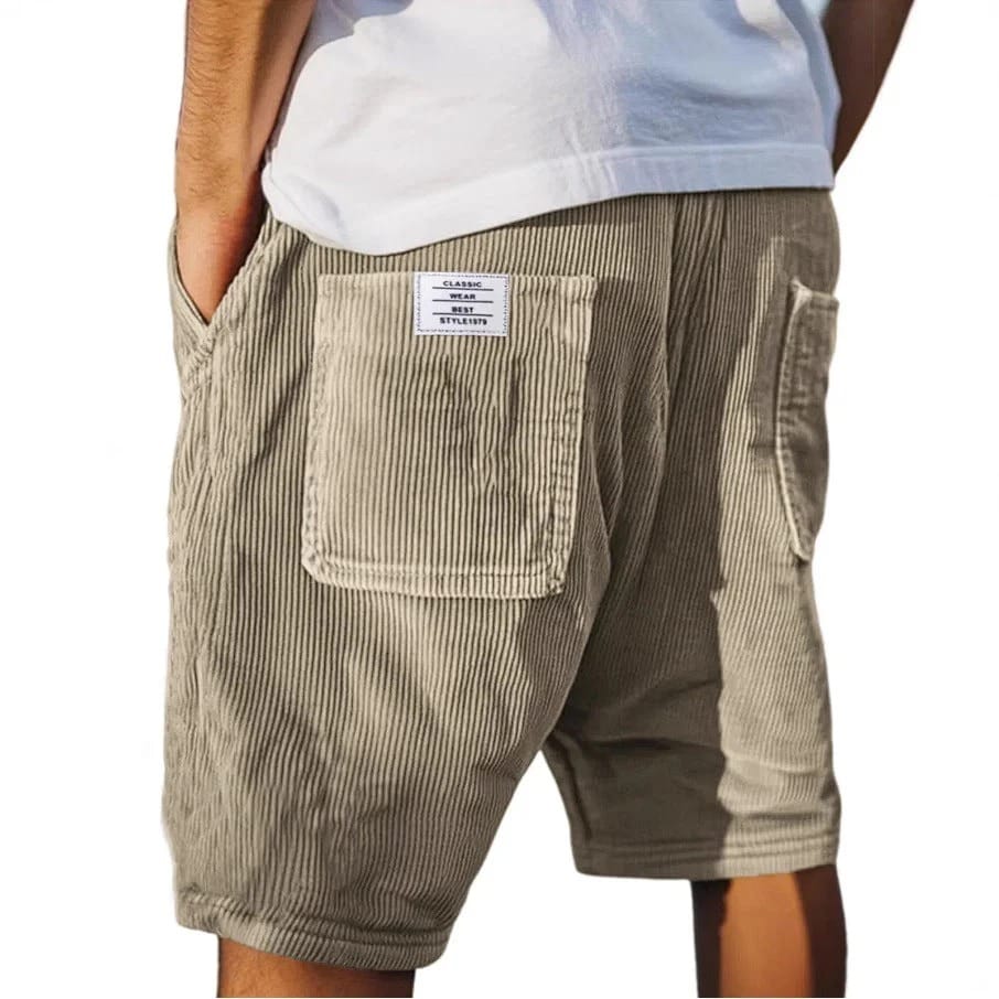 Korte broek heren | Luxe corduroy zomershort