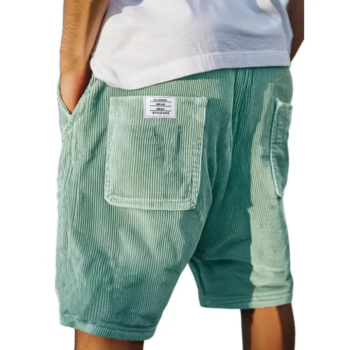 Korte broek heren | Luxe corduroy zomershort