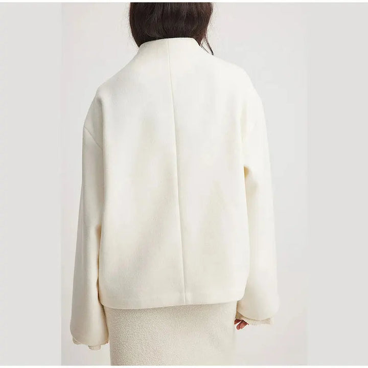 Korte jas dames | Elegante winterjas met dubbele knopen