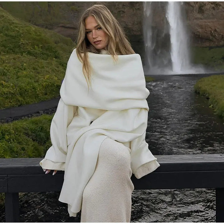 Korte jas dames | Elegante winterjas met dubbele knopen