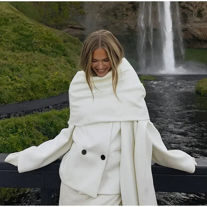 Korte jas dames | Elegante winterjas met dubbele knopen