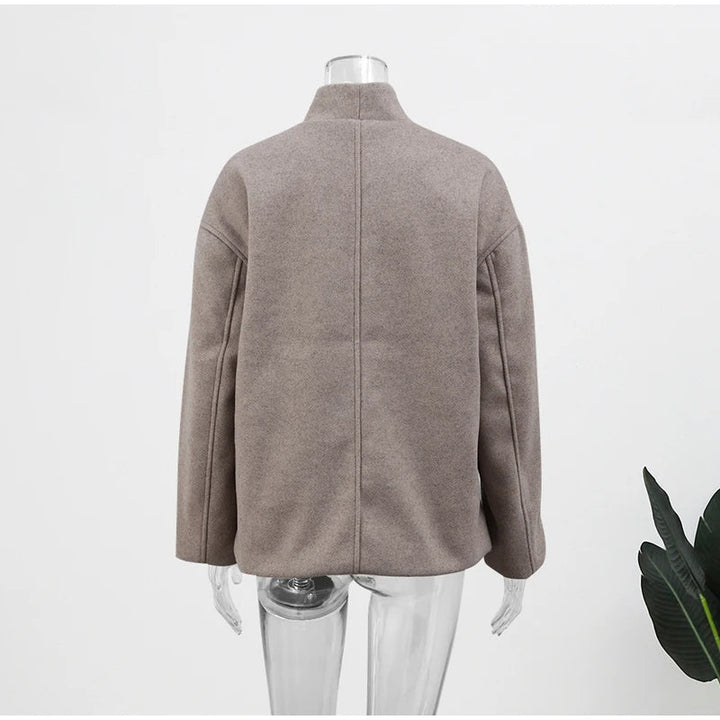 Korte jas dames | Elegante winterjas met dubbele knopen
