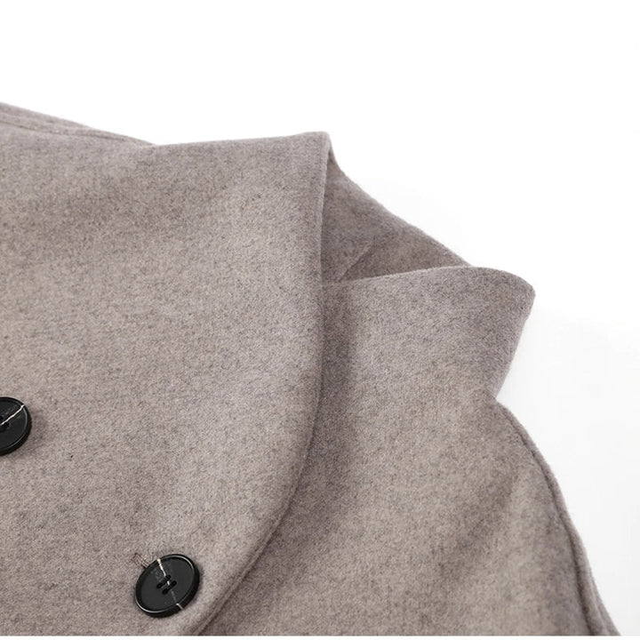 Korte jas dames | Elegante winterjas met dubbele knopen