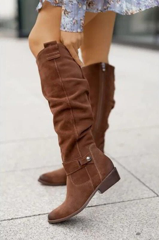Laarzen dames | Kniehoge slouch boots