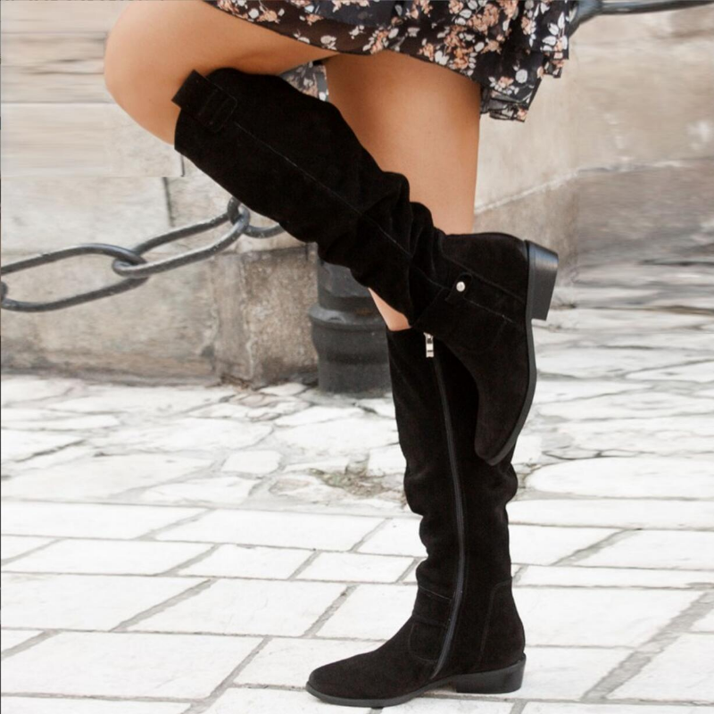 Laarzen dames | Kniehoge slouch boots