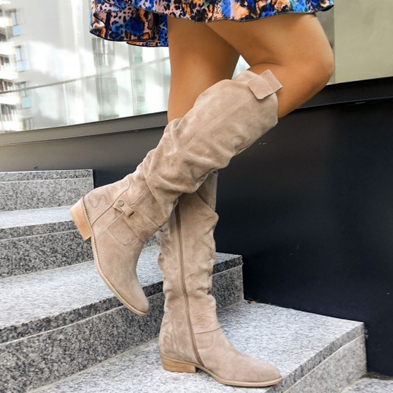 Laarzen dames | Kniehoge slouch boots
