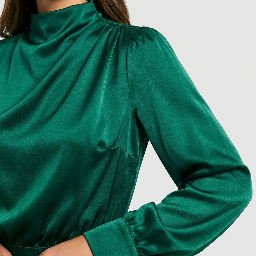 Lange Avondjurk Met Col -  Lumerelle