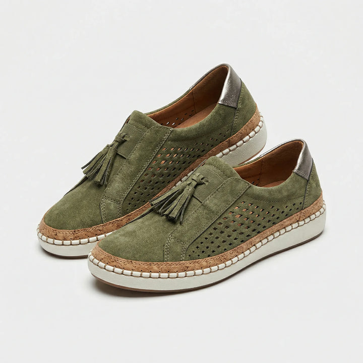 Loafers dames | Casual instappers met perforatie