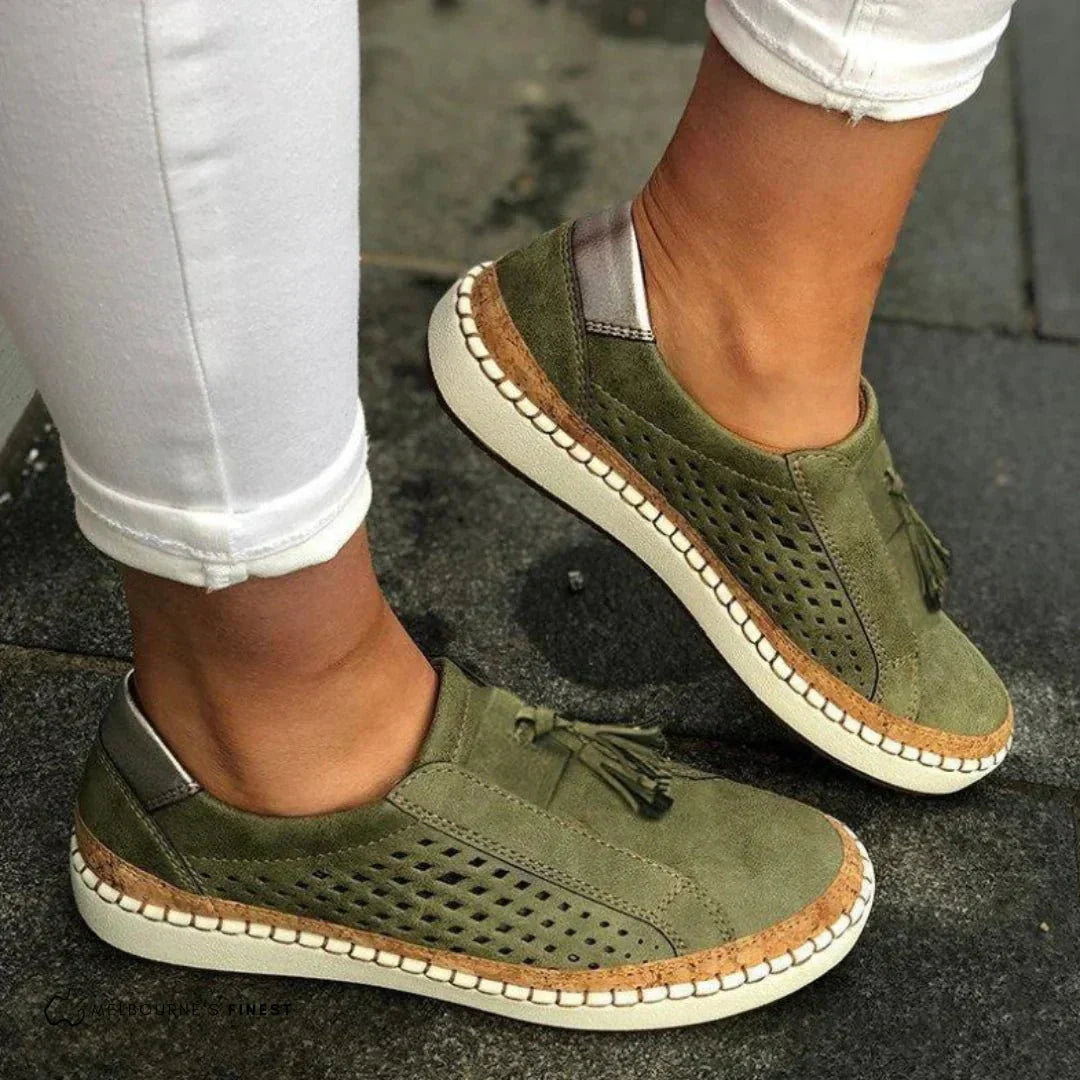 Loafers dames | Casual instappers met perforatie