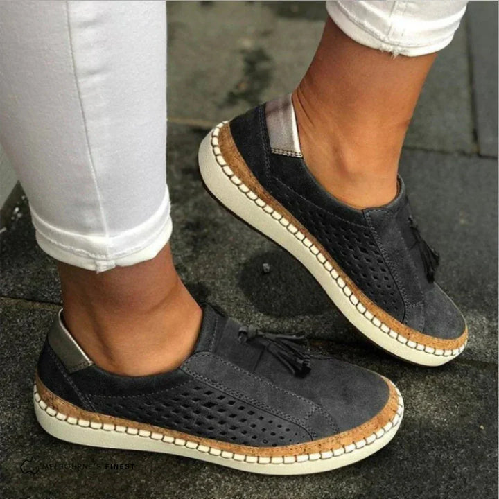 Loafers dames | Casual instappers met perforatie