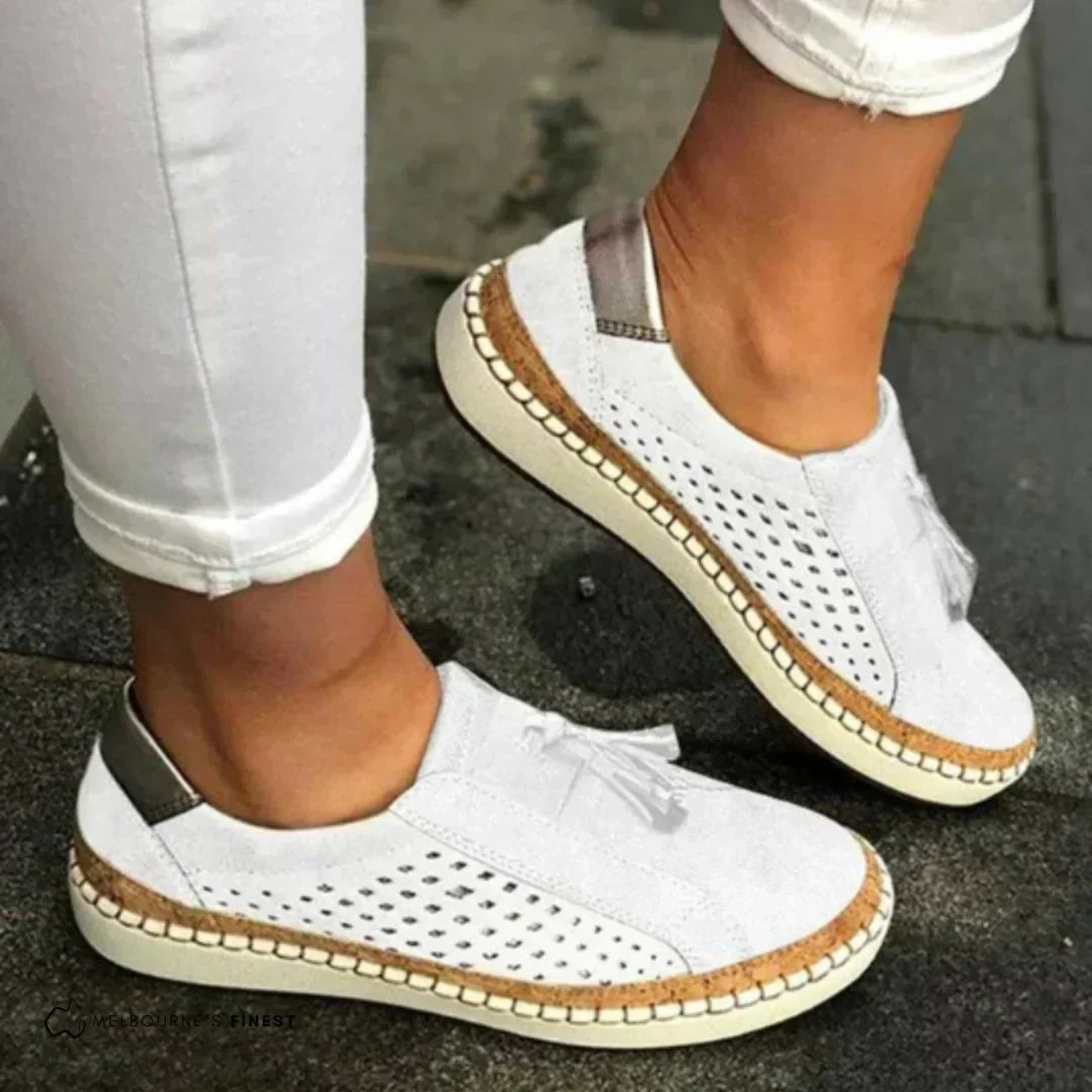 Loafers dames | Casual instappers met perforatie