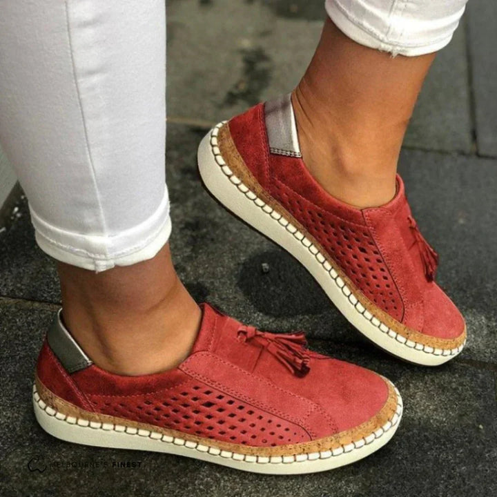 Loafers dames | Casual instappers met perforatie