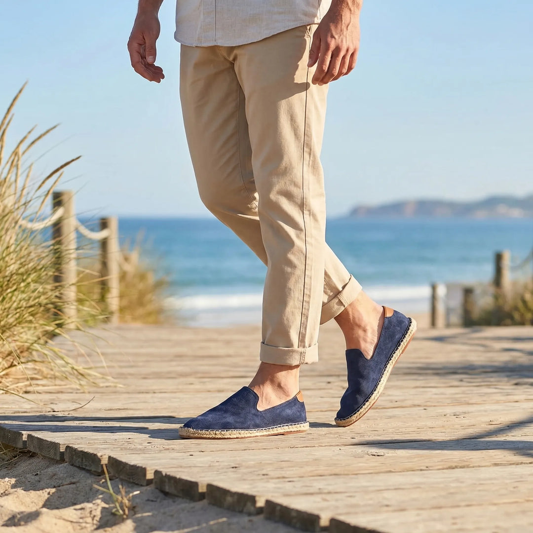 Loafers heren | Canvas slip-on met ademend design