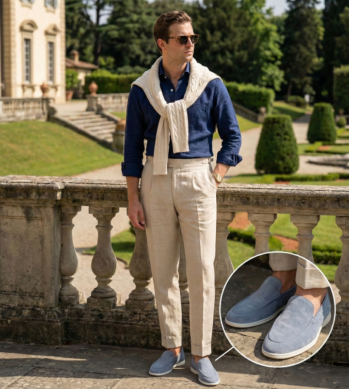 Loafers heren | Premium suede instappers