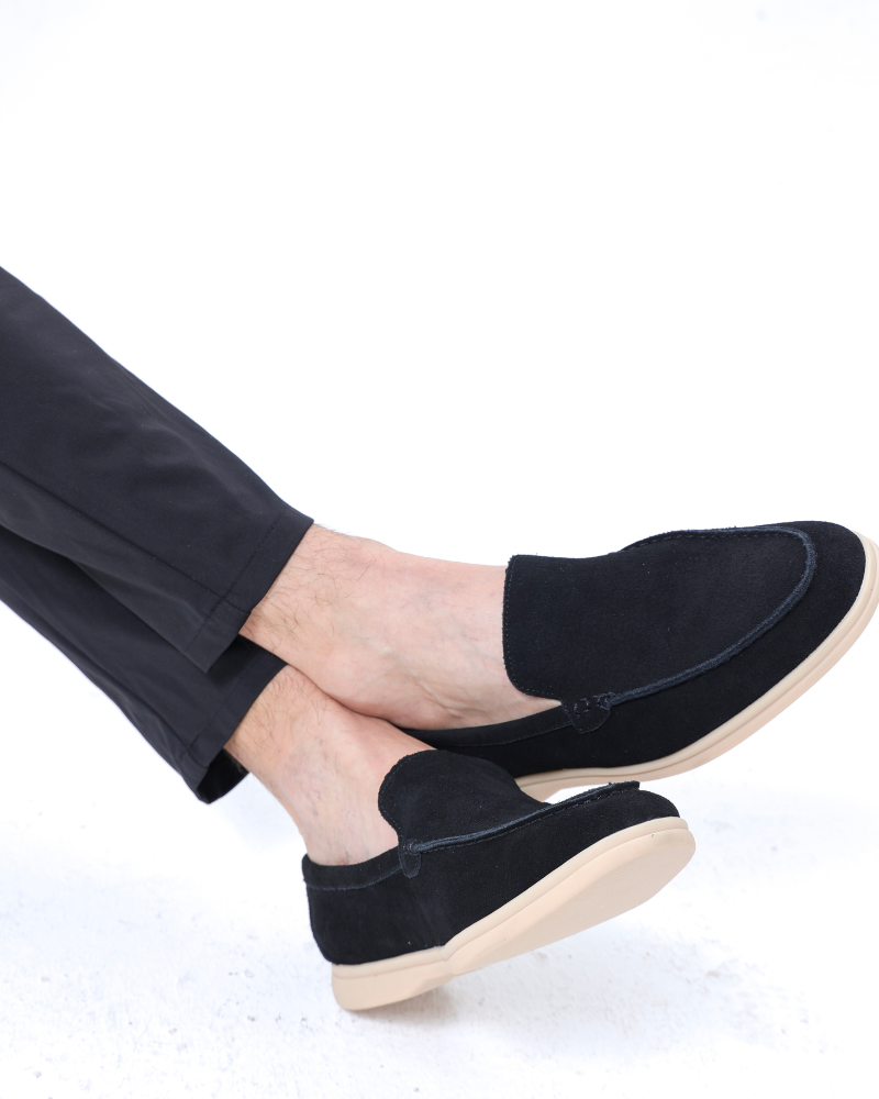 Loafers heren | Suède instappers met comfortabele zool