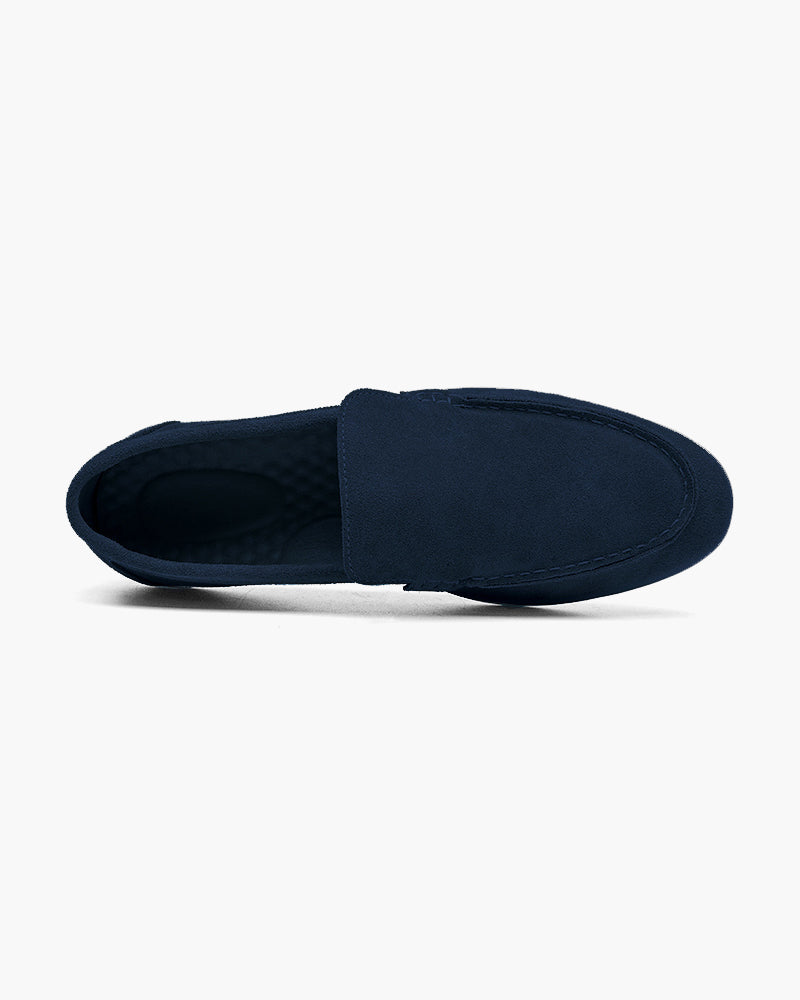 Loafers heren | Suède instappers met comfortabele zool