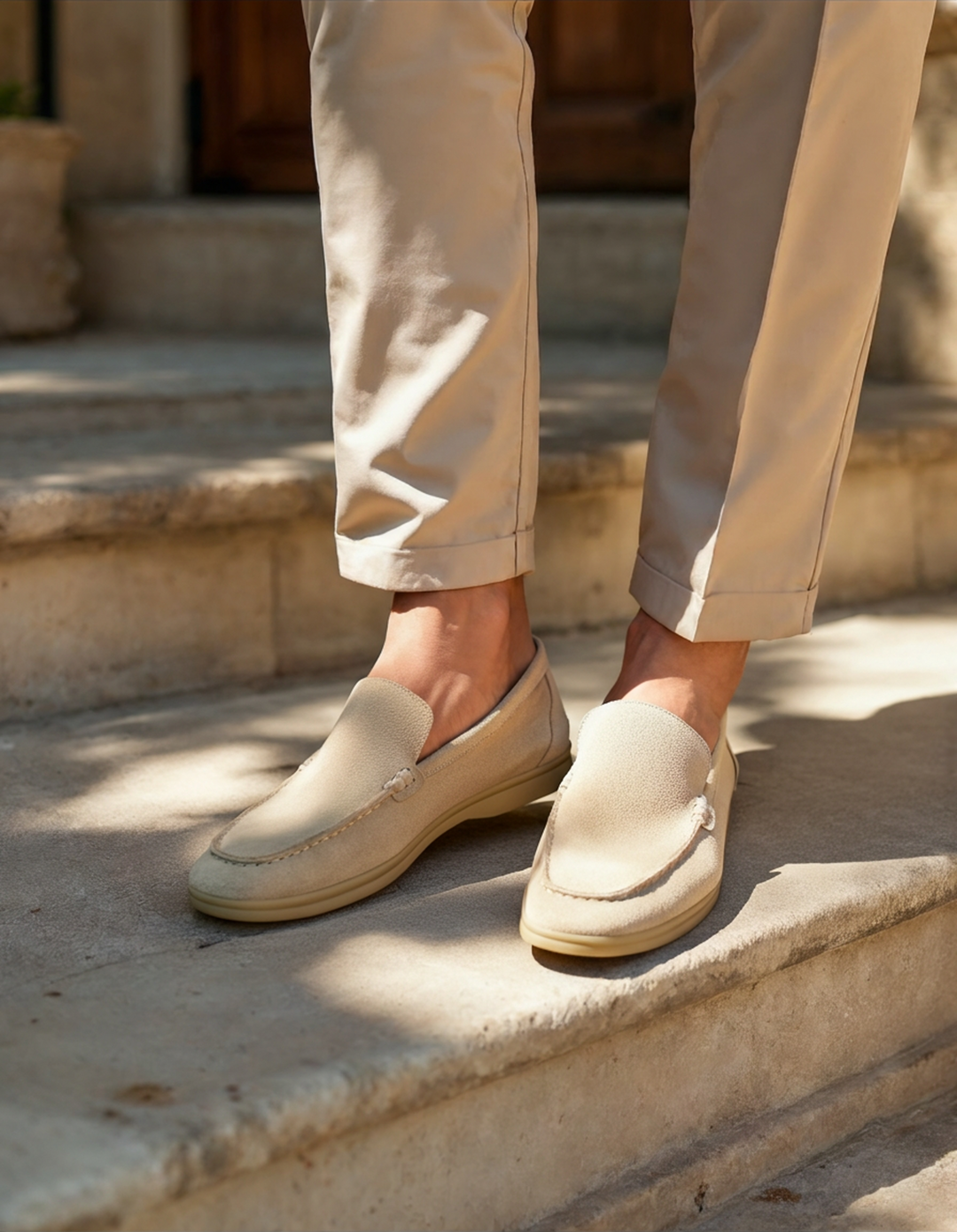 Loafers heren | Suède instappers met comfortabele zool