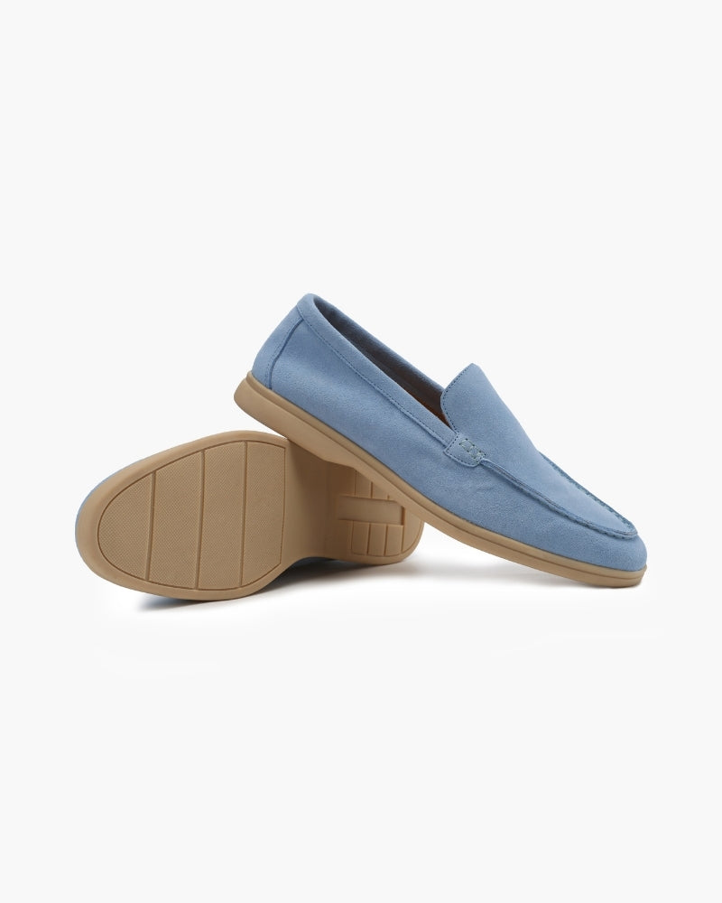 Loafers heren | Suède instappers met comfortabele zool