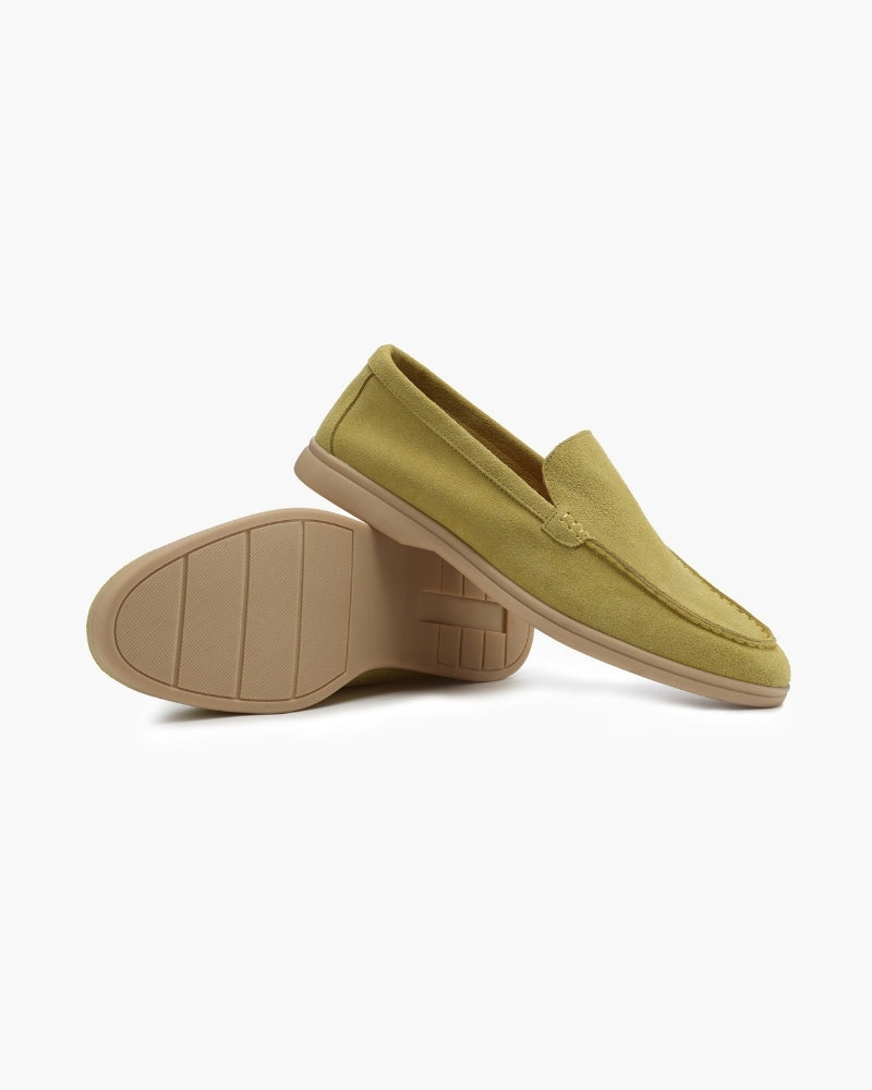 Loafers heren | Suède instappers met comfortabele zool