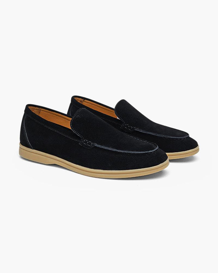 Loafers heren | Suède instappers met comfortabele zool