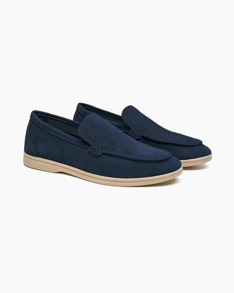 Loafers heren | Suède instappers met comfortabele zool