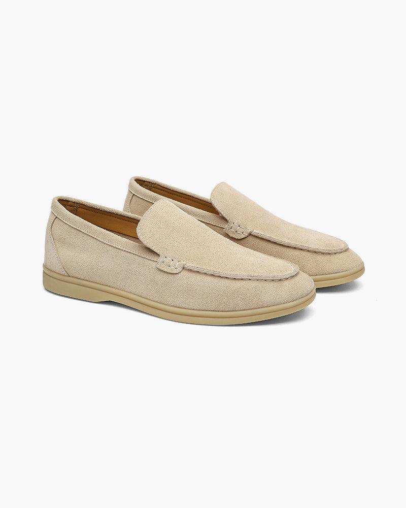 Loafers heren | Suède instappers met comfortabele zool