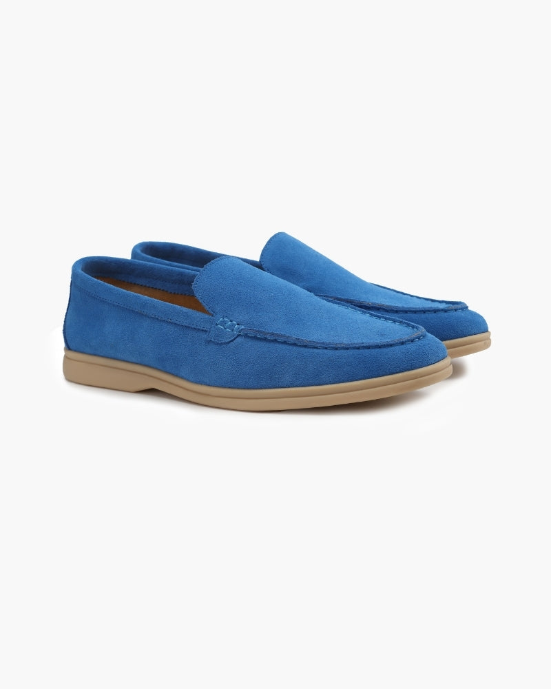 Loafers heren | Suède instappers met comfortabele zool