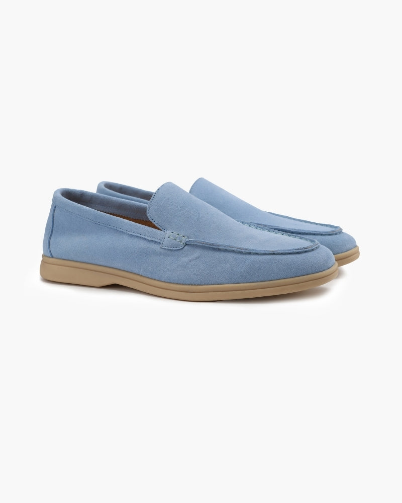 Loafers heren | Suède instappers met comfortabele zool