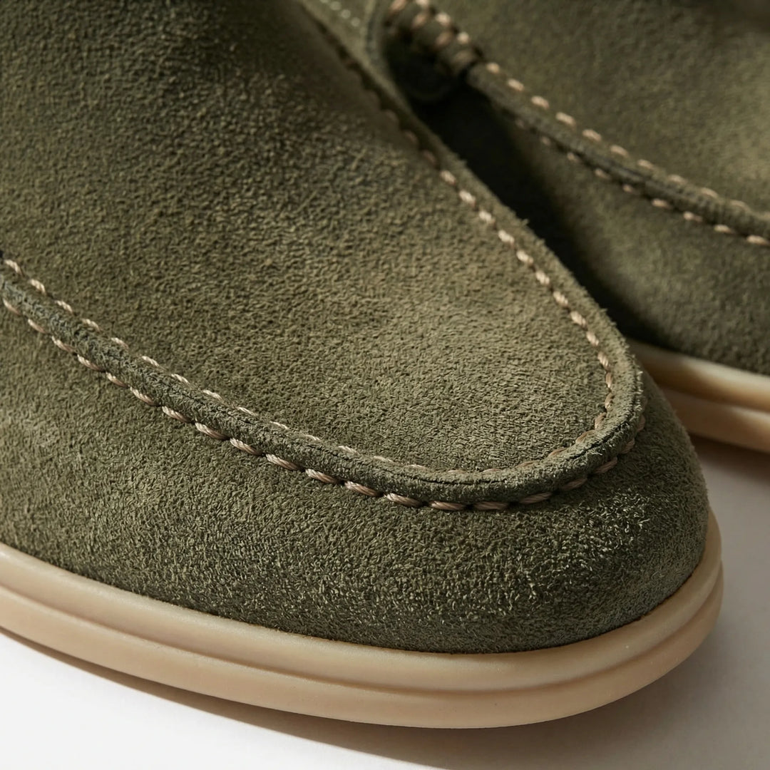 Loafers heren | Suède instappers met comfortabele zool