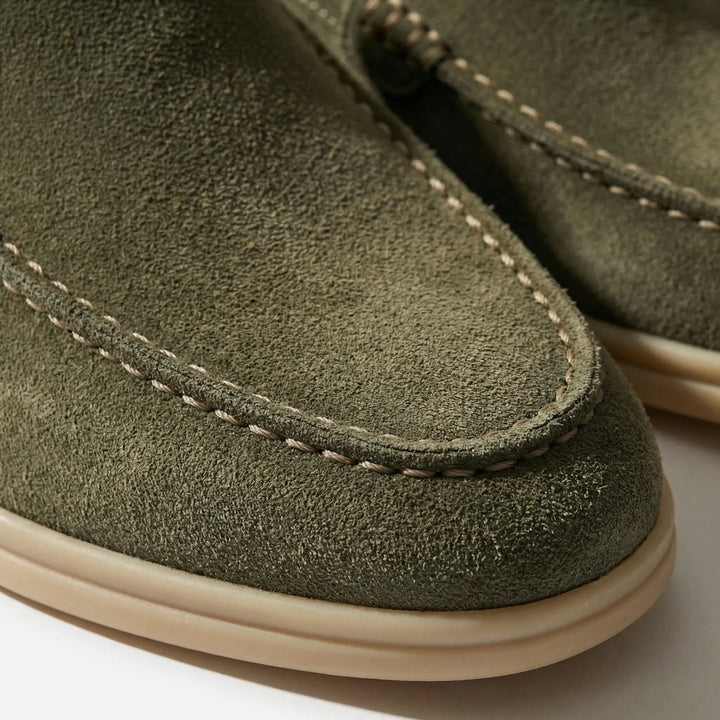 Loafers heren | Suède instappers met comfortabele zool
